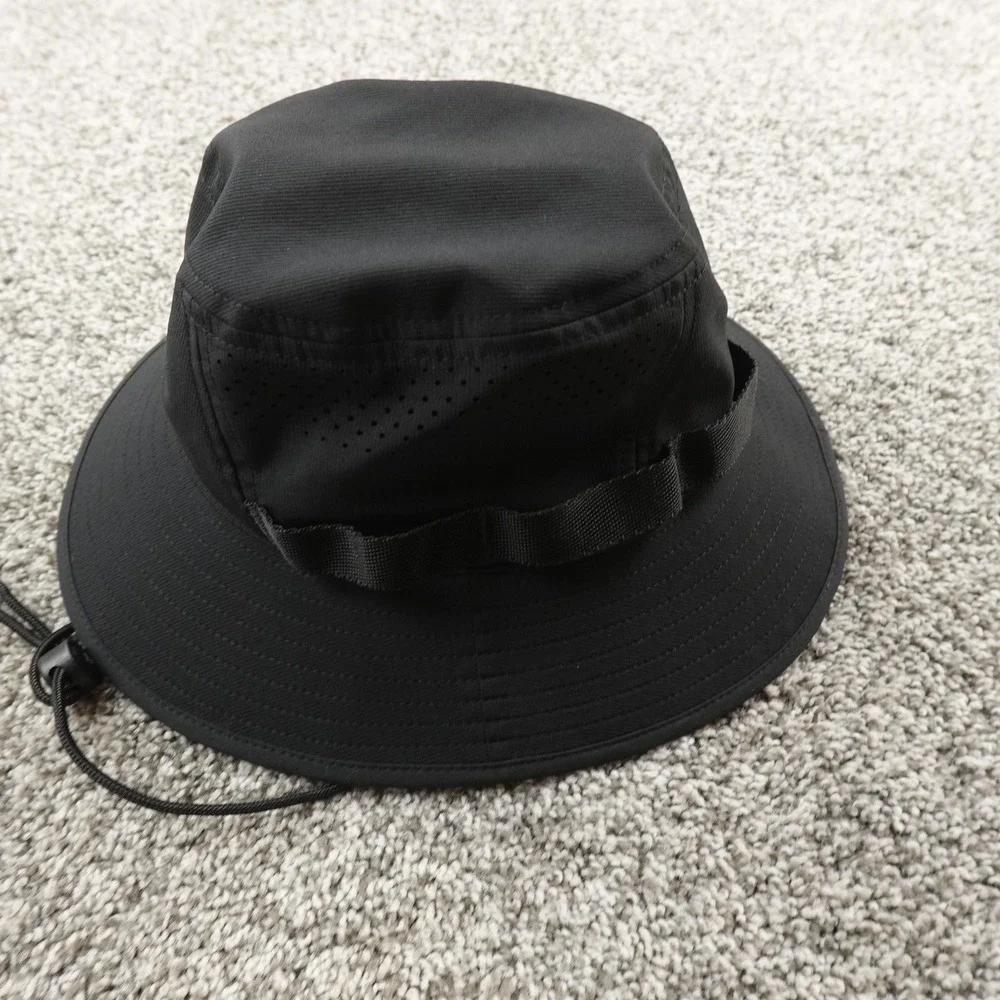 NEW Adidas Hat Cap Mens M Black Climacool Boonie Bucket Wide Brim Outdoor Hiking